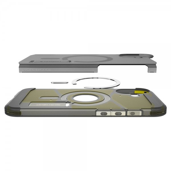 Spigen iPhone 16 Skal Tough Armor MagFit Frost Black