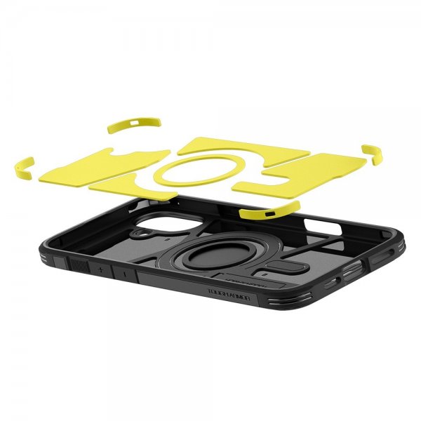 Spigen iPhone 16 Skal Tough Armor MagFit Svart