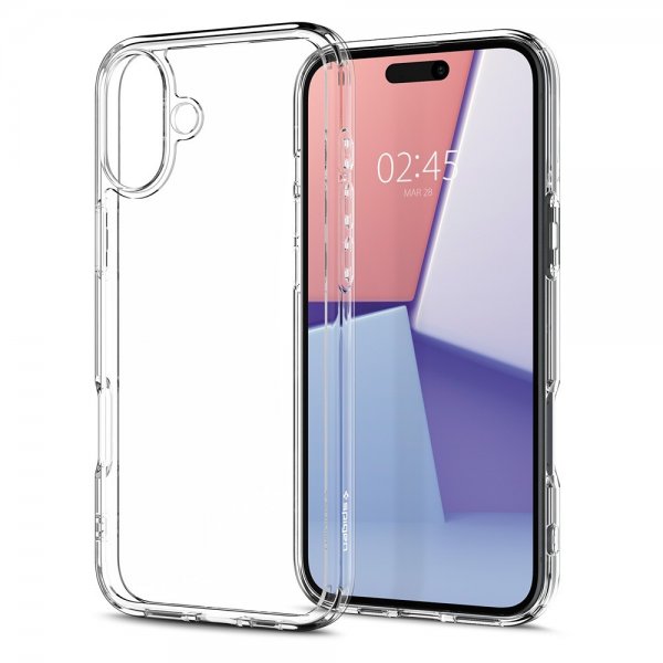 Spigen iPhone 16 Skal Ultra Hybrid Crystal Clear