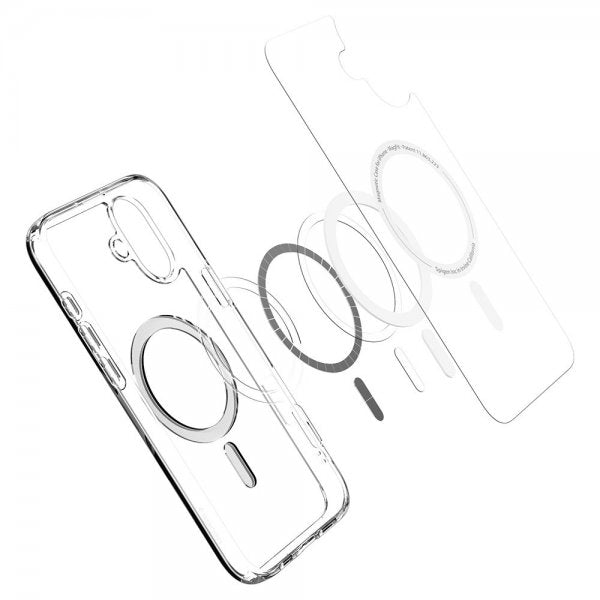 Spigen iPhone 16 Skal Ultra Hybrid MagFit Vit