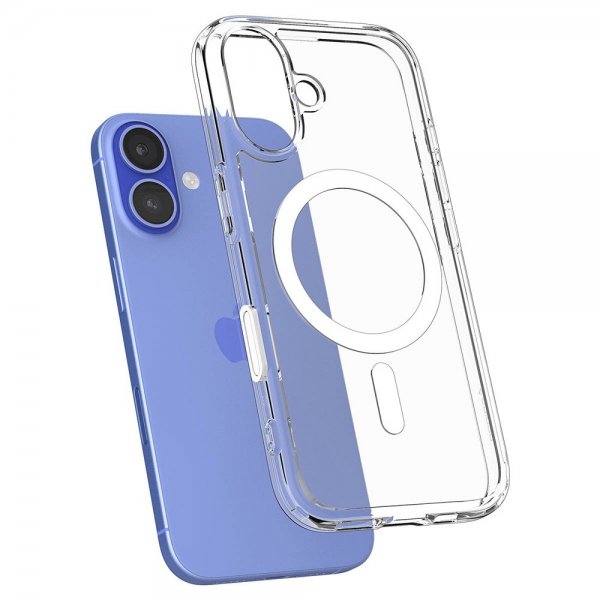 Spigen iPhone 16 Skal Ultra Hybrid T MagFit Clear White