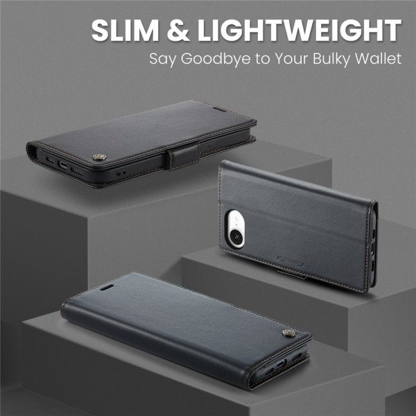 CaseMe iPhone 16e/17e Fodral 023 Series Svart