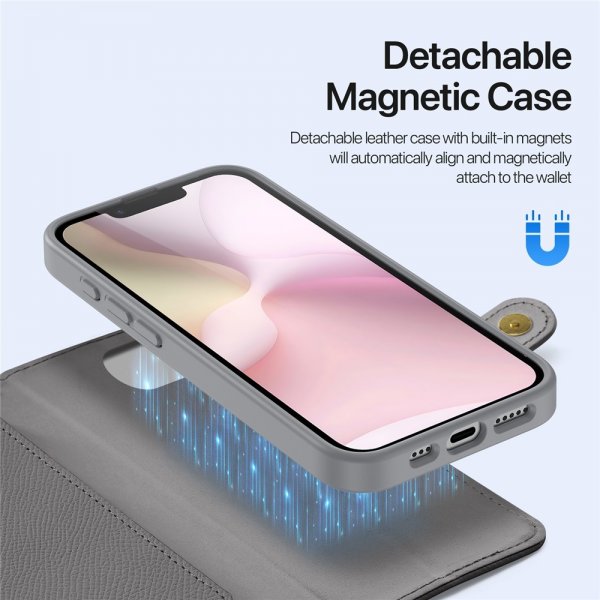 Dux Ducis iPhone 16e/17e Fodral 2-i-1 Lawa Series MagSafe Grå