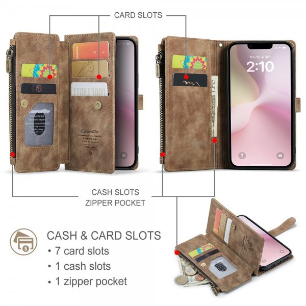 CaseMe iPhone 16e/17e Fodral C30 Series Brun