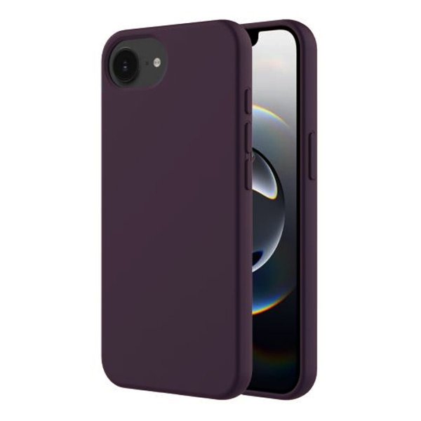 iPhone 16e/17e Skal Silikon Lila