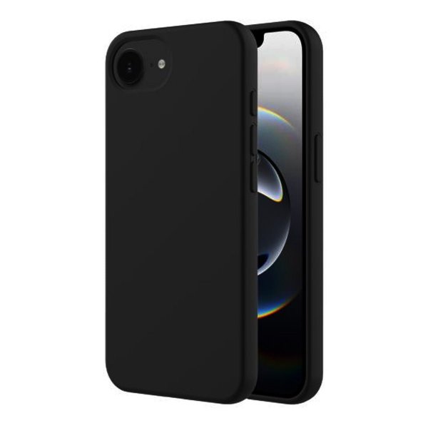 iPhone 16e/17e Skal Silikon Svart