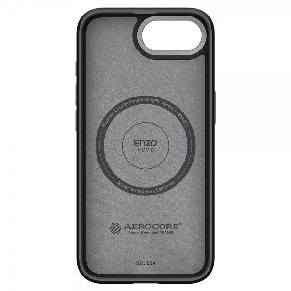 Spigen iPhone 16e/17e Skal Enzo Aramid MagFit Matte Black