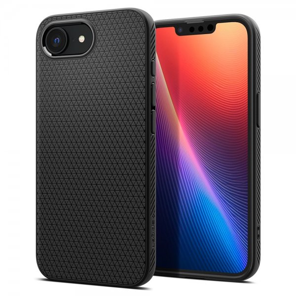 Spigen iPhone 16e/17e Skal Liquid Air MagFit Matte Black