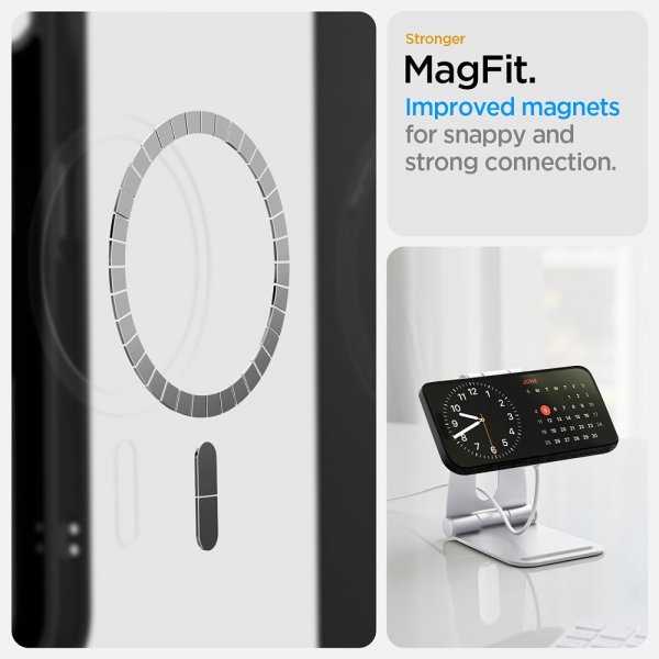 Spigen iPhone 16e/17e Skal Liquid Air MagFit Matte Black