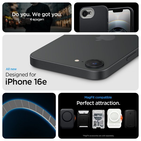 Spigen iPhone 16e/17e Skal Nano Pop MagFit Black Sesame