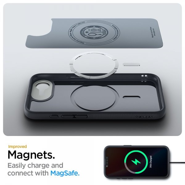 Spigen iPhone 16e/17e Skal Nano Pop MagFit Black Sesame