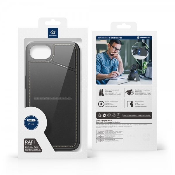 Dux Ducis iPhone 16e/17e Skal Rafi II Series MagSafe Svart