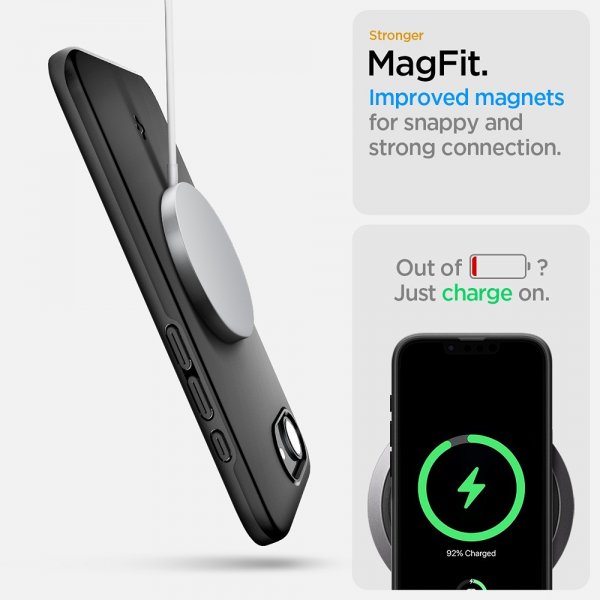 Spigen iPhone 16e/17e Skal Thin Fit MagFit Svart