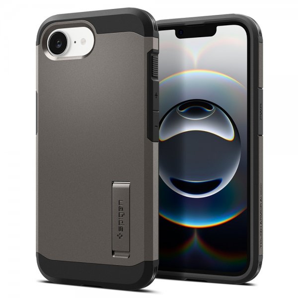 Spigen iPhone 16e/17e Skal Tough Armor MagFit Gunmetal