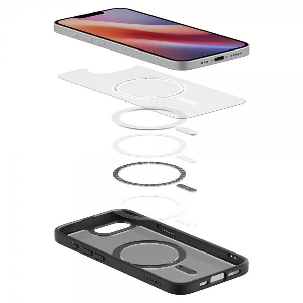 Spigen iPhone 16e/17e Skal Ultra Hybrid MagFit Frost Black