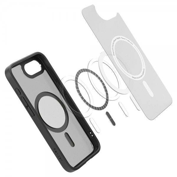 Spigen iPhone 16e/17e Skal Ultra Hybrid MagFit Frost Black