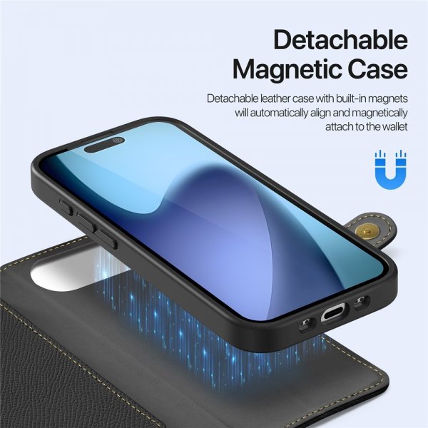 Dux Ducis iPhone Air Fodral 2-i-1 Lawa Series MagSafe Svart