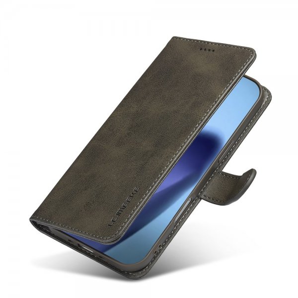 Lc.Imeeke iPhone Air Fodral med Kortfack Stativfunktion Grå