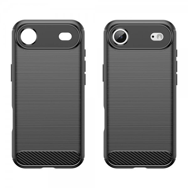 iPhone Air Skal Borstad Kolfibertextur Svart