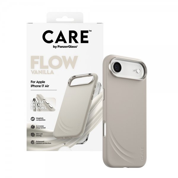 CARE by PanzerGlass iPhone Air Skal Flow MagSafe Vanilla