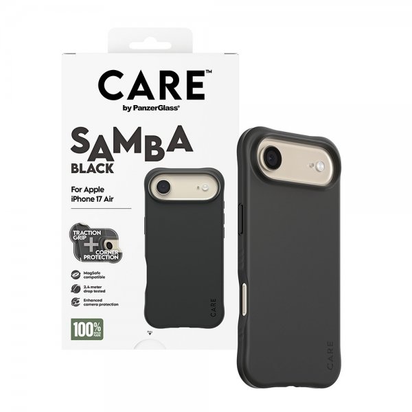 CARE by PanzerGlass iPhone Air Skal Samba MagSafe Svart