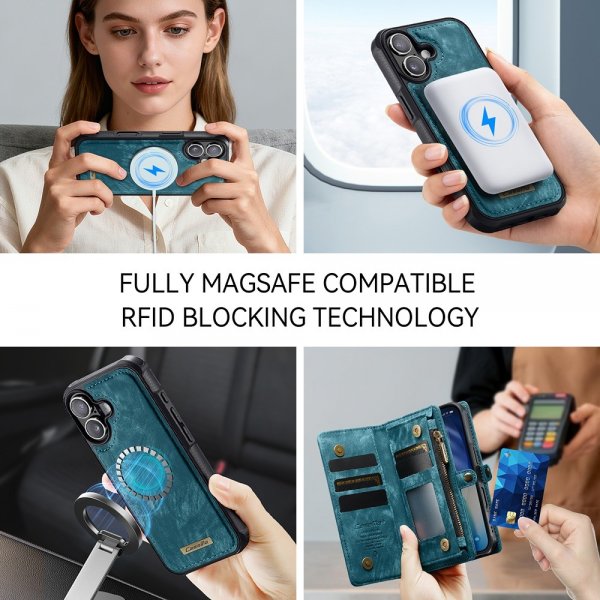 CaseMe iPhone 17 Fodral 008 Series Löstagbart Skal Blå