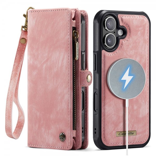 CaseMe iPhone 17 Fodral 008 Series Löstagbart Skal Rosa
