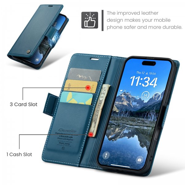 CaseMe iPhone 17 Fodral 023 Series Blå