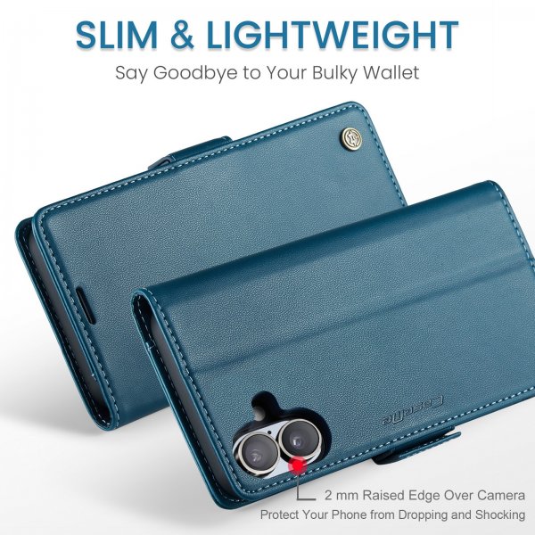 CaseMe iPhone 17 Fodral 023 Series Blå