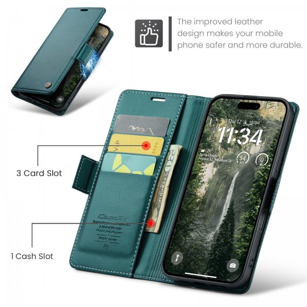 CaseMe iPhone 17 Fodral 023 Series Grön