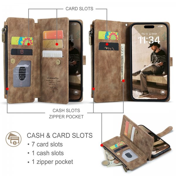 CaseMe iPhone 17 Fodral C30 Series Brun