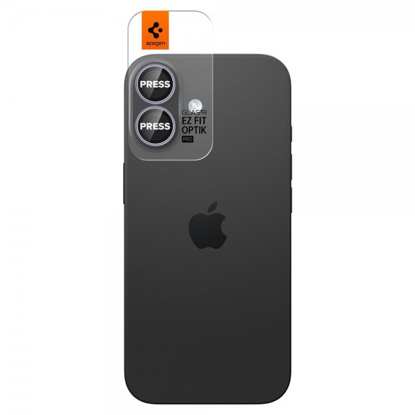 Spigen iPhone 17 Kameraskydd GLAS.tR EZ Fit Optik Pro 2-pack Lila