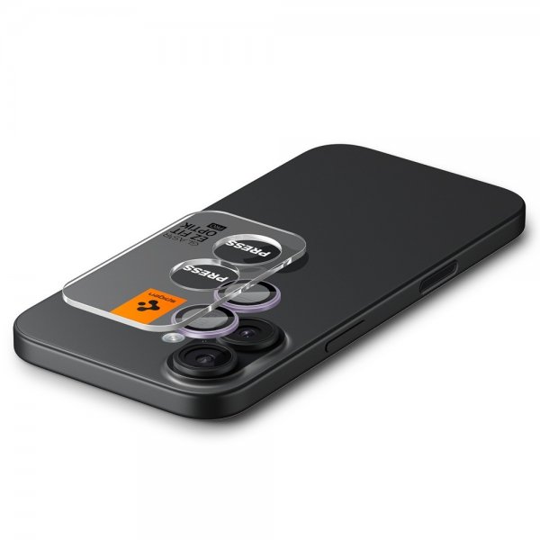 Spigen iPhone 17 Kameraskydd GLAS.tR EZ Fit Optik Pro 2-pack Lila
