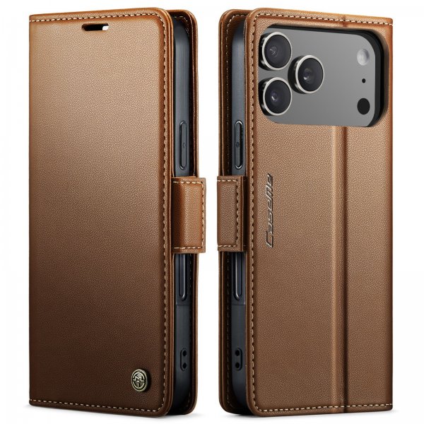 CaseMe iPhone 17 Pro Fodral 023 Series Brun