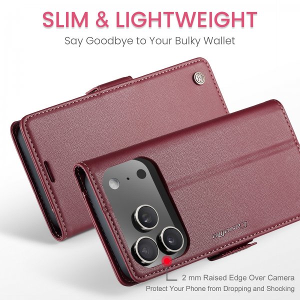 CaseMe iPhone 17 Pro Fodral 023 Series Röd