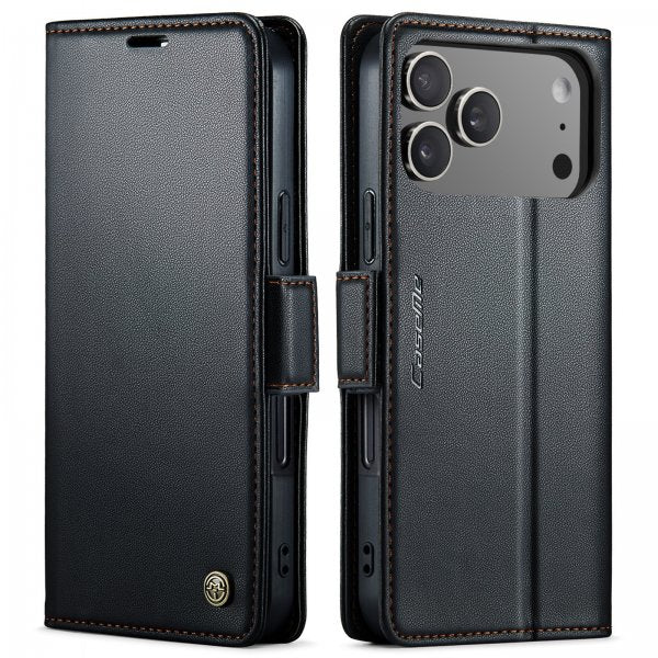 CaseMe iPhone 17 Pro Fodral 023 Series Svart