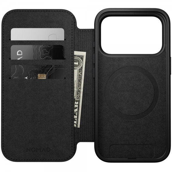 Nomad iPhone 17 Pro Fodral Modern Leather Folio English Tan
