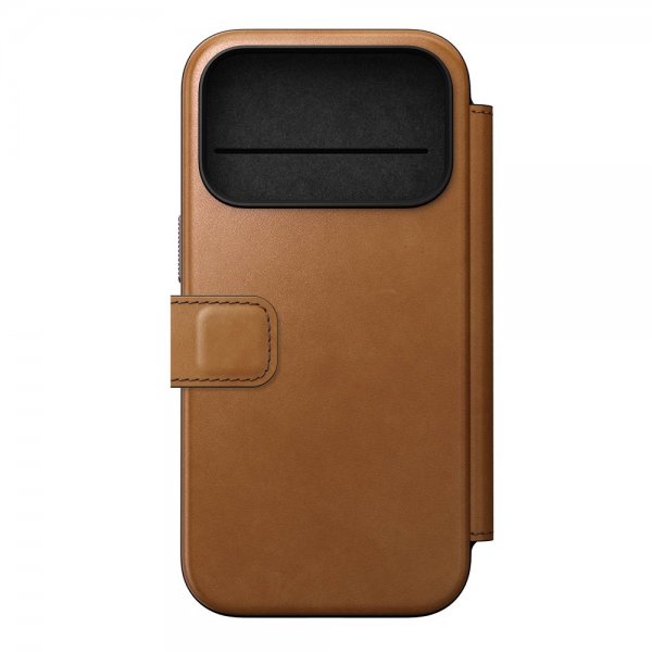 Nomad iPhone 17 Pro Fodral Modern Leather Folio English Tan