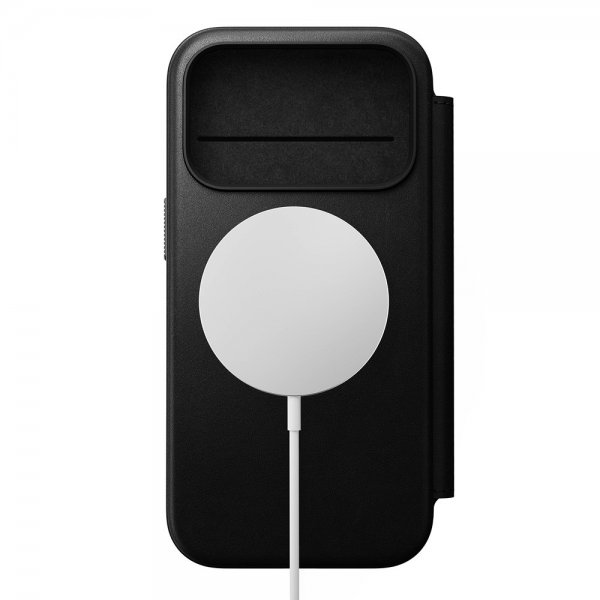 Nomad iPhone 17 Pro Fodral Modern Leather Folio Svart