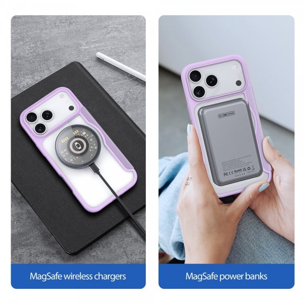 Dux Ducis iPhone 17 Pro Fodral Skin X Pro Series MagSafe Lila