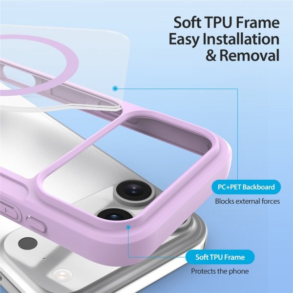 Dux Ducis iPhone 17 Pro Fodral Skin X Pro Series MagSafe Lila