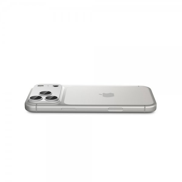 Spigen iPhone 17 Pro Kameraskydd Glas.tR EZ Fit Optik Pro XL Silver
