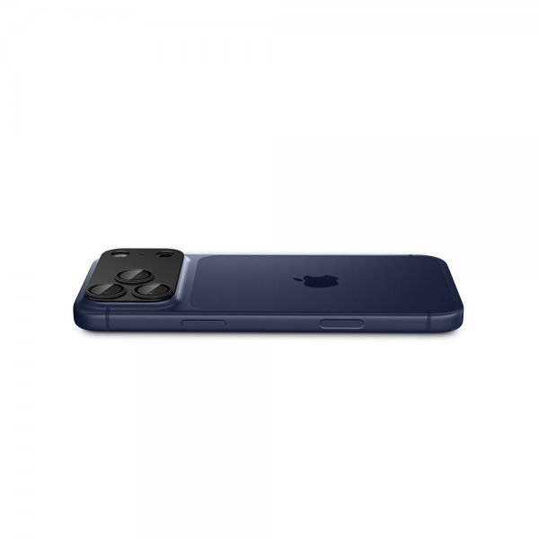 Spigen iPhone 17 Pro Kameraskydd Glas.tR EZ Fit Optik Pro XL Svart
