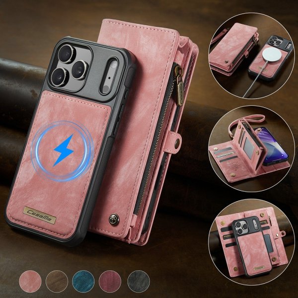 CaseMe iPhone 17 Pro Max Fodral 008 Series Löstagbart Skal Rosa