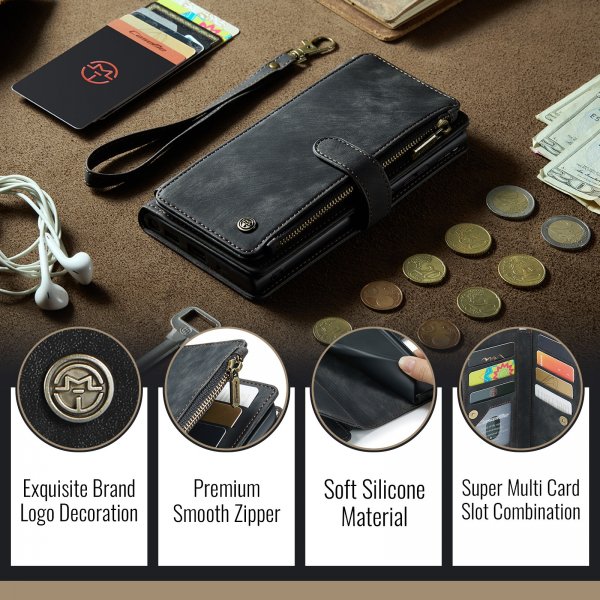 CaseMe iPhone 17 Pro Max Fodral C30 Series Svart