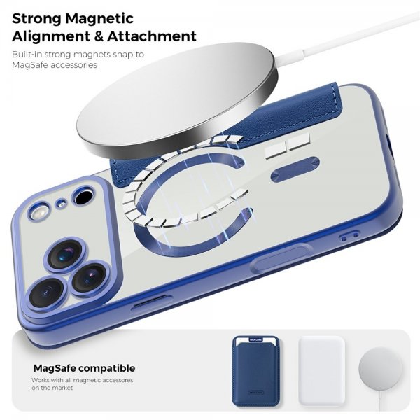 iPhone 17 Pro Max Fodral MagSafe Blå