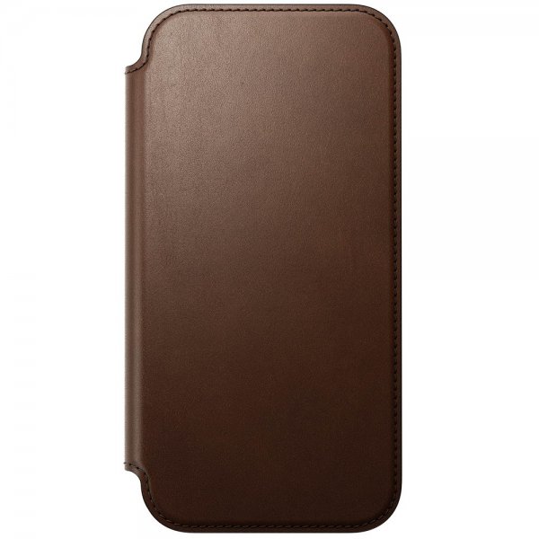 Nomad iPhone 17 Pro Max Fodral Modern Leather Folio Brun