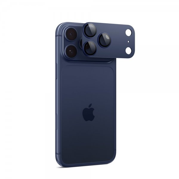 Spigen iPhone 17 Pro Max Kameraskydd Glas.tR EZ Fit Optik Pro XL Blå