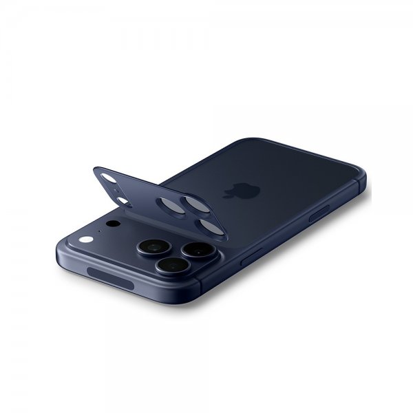 Spigen iPhone 17 Pro Max Kameraskydd Glas.tR EZ Fit Optik Pro XL Blå