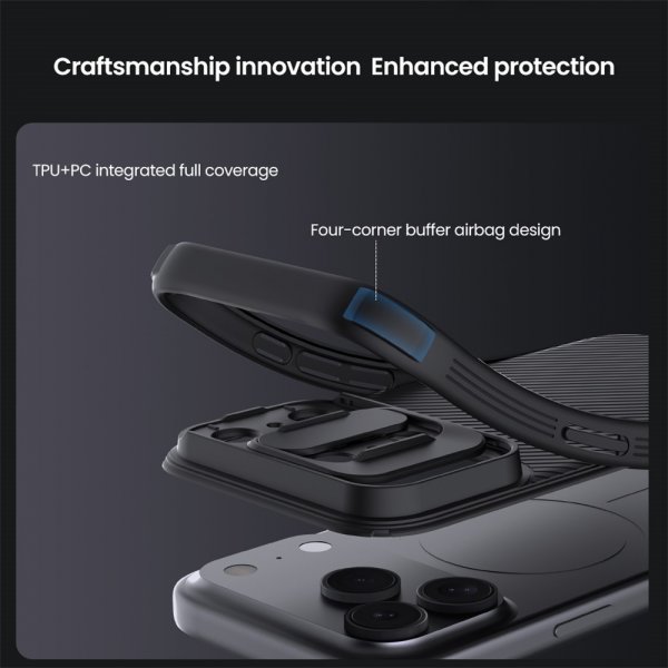 Nillkin iPhone 17 Pro Max Skal CamShield Pro MagSafe Svart
